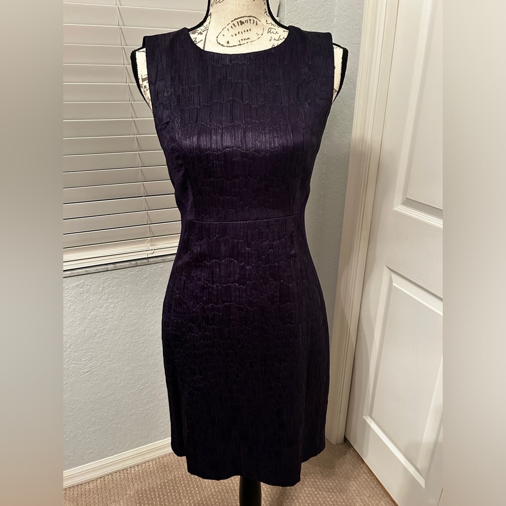Deep purple Tahari Dress, Sz 4